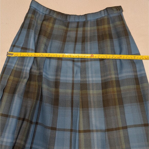 Pendleton Skirt Wm size 10 100% Pure Virgin Wool Authentic Malcolm Tartan Plaid - Picture 4 of 7